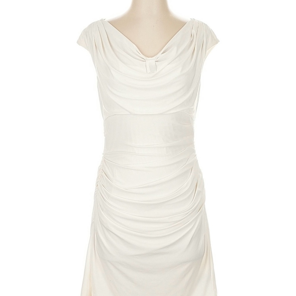 Lauren Ralph Lauren Cream Draped Wedding Dress